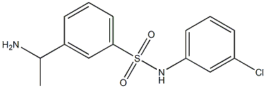 3-(1-aminoethyl)-N-(3-chlorophenyl)benzene-1-sulfonamide 구조식 이미지
