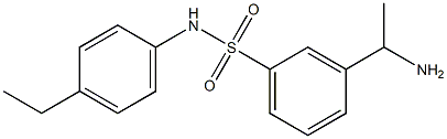 3-(1-aminoethyl)-N-(4-ethylphenyl)benzene-1-sulfonamide 구조식 이미지