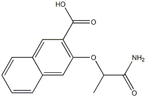 3-(1-carbamoylethoxy)naphthalene-2-carboxylic acid 구조식 이미지