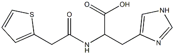 3-(1H-imidazol-4-yl)-2-[(thien-2-ylacetyl)amino]propanoic acid Structure