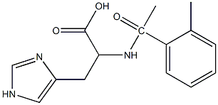3-(1H-imidazol-4-yl)-2-[1-(2-methylphenyl)acetamido]propanoic acid Structure