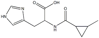 3-(1H-imidazol-4-yl)-2-{[(2-methylcyclopropyl)carbonyl]amino}propanoic acid Structure