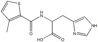 3-(1H-imidazol-4-yl)-2-{[(3-methylthien-2-yl)carbonyl]amino}propanoic acid 구조식 이미지