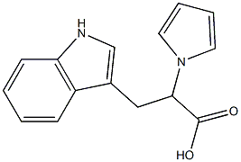 3-(1H-indol-3-yl)-2-(1H-pyrrol-1-yl)propanoic acid 구조식 이미지