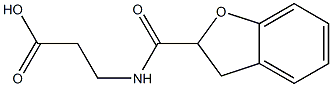 3-(2,3-dihydro-1-benzofuran-2-ylformamido)propanoic acid Structure