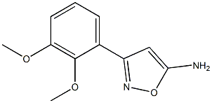 3-(2,3-dimethoxyphenyl)-1,2-oxazol-5-amine 구조식 이미지