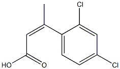 3-(2,4-dichlorophenyl)but-2-enoic acid 구조식 이미지