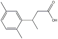 3-(2,5-dimethylphenyl)butanoic acid Structure