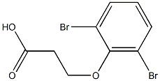 3-(2,6-dibromophenoxy)propanoic acid Structure