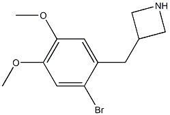 3-(2-bromo-4,5-dimethoxybenzyl)azetidine Structure