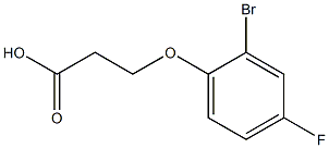 3-(2-bromo-4-fluorophenoxy)propanoic acid Structure