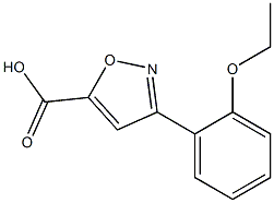 3-(2-ethoxyphenyl)-1,2-oxazole-5-carboxylic acid 구조식 이미지
