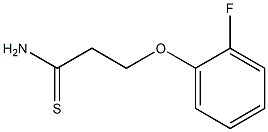 3-(2-fluorophenoxy)propanethioamide Structure