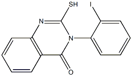 3-(2-iodophenyl)-2-sulfanyl-3,4-dihydroquinazolin-4-one 구조식 이미지