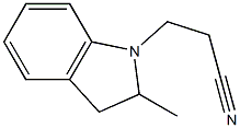 3-(2-methyl-2,3-dihydro-1H-indol-1-yl)propanenitrile 구조식 이미지