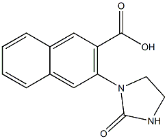 3-(2-oxoimidazolidin-1-yl)naphthalene-2-carboxylic acid 구조식 이미지