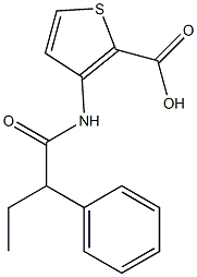 3-(2-phenylbutanamido)thiophene-2-carboxylic acid Structure