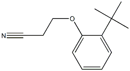 3-(2-tert-butylphenoxy)propanenitrile 구조식 이미지