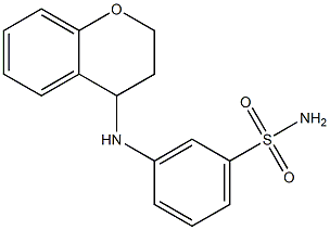 3-(3,4-dihydro-2H-1-benzopyran-4-ylamino)benzene-1-sulfonamide Structure