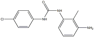 3-(3-amino-2-methylphenyl)-1-(4-chlorophenyl)urea 구조식 이미지