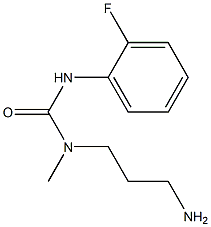 3-(3-aminopropyl)-1-(2-fluorophenyl)-3-methylurea 구조식 이미지