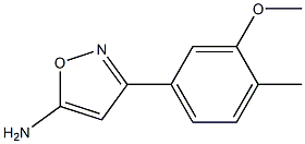 3-(3-methoxy-4-methylphenyl)-1,2-oxazol-5-amine 구조식 이미지
