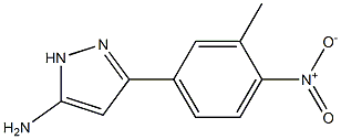 3-(3-methyl-4-nitrophenyl)-1H-pyrazol-5-amine Structure