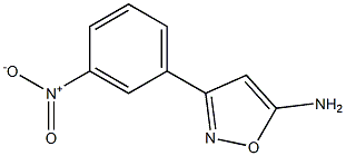 3-(3-nitrophenyl)-1,2-oxazol-5-amine Structure