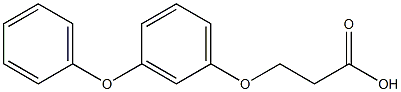 3-(3-phenoxyphenoxy)propanoic acid 구조식 이미지