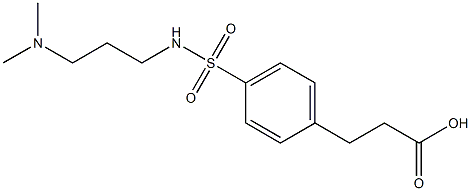 3-(4-{[3-(dimethylamino)propyl]sulfamoyl}phenyl)propanoic acid 구조식 이미지