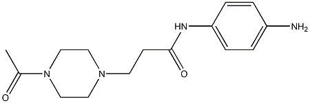 3-(4-acetylpiperazin-1-yl)-N-(4-aminophenyl)propanamide Structure