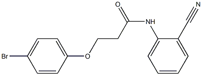 3-(4-bromophenoxy)-N-(2-cyanophenyl)propanamide Structure