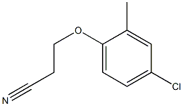 3-(4-chloro-2-methylphenoxy)propanenitrile 구조식 이미지