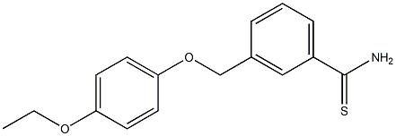 3-(4-ethoxyphenoxymethyl)benzene-1-carbothioamide Structure