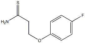 3-(4-fluorophenoxy)propanethioamide 구조식 이미지