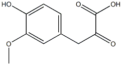 3-(4-hydroxy-3-methoxyphenyl)-2-oxopropanoic acid 구조식 이미지