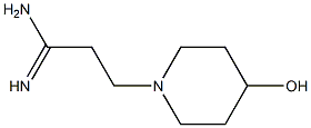 3-(4-hydroxypiperidin-1-yl)propanimidamide Structure