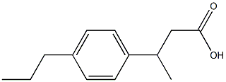 3-(4-propylphenyl)butanoic acid Structure