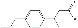 3-(4-propylphenyl)butanoic acid 구조식 이미지