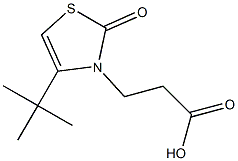 3-(4-tert-butyl-2-oxo-1,3-thiazol-3(2H)-yl)propanoic acid Structure