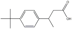 3-(4-tert-butylphenyl)butanoic acid 구조식 이미지