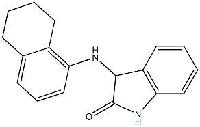 3-(5,6,7,8-tetrahydronaphthalen-1-ylamino)-2,3-dihydro-1H-indol-2-one Structure