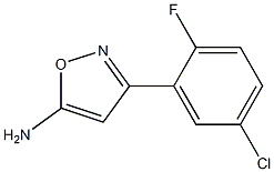 3-(5-chloro-2-fluorophenyl)-1,2-oxazol-5-amine Structure