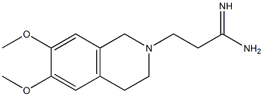 3-(6,7-dimethoxy-3,4-dihydroisoquinolin-2(1H)-yl)propanimidamide Structure