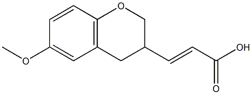 3-(6-methoxy-3,4-dihydro-2H-chromen-3-yl)acrylic acid 구조식 이미지