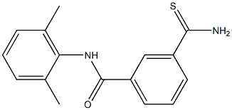 3-(aminocarbonothioyl)-N-(2,6-dimethylphenyl)benzamide Structure