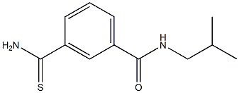 3-(aminocarbonothioyl)-N-isobutylbenzamide Structure