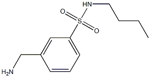 3-(aminomethyl)-N-butylbenzene-1-sulfonamide 구조식 이미지