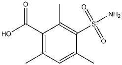 3-(aminosulfonyl)-2,4,6-trimethylbenzoic acid Structure