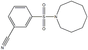 3-(azocane-1-sulfonyl)benzonitrile 구조식 이미지